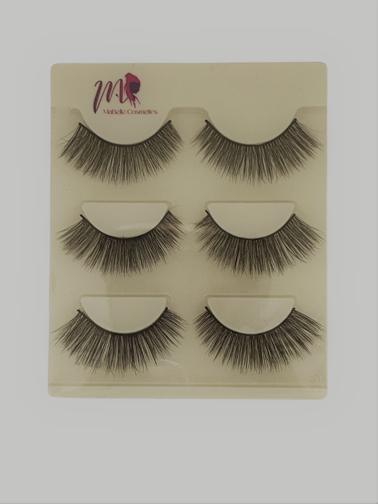 Soft Natural False Eyelashes, 3-Pair