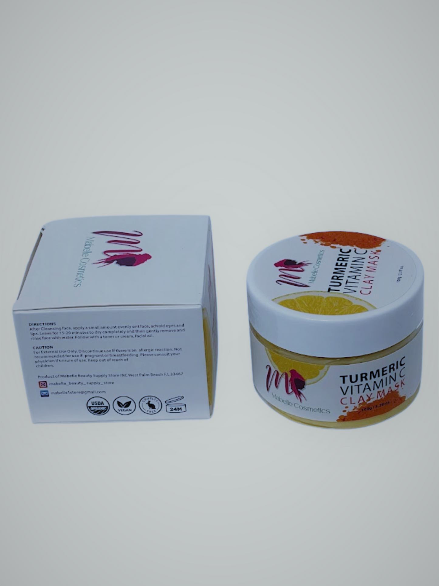 Turmeric Vitamin C Detoxifying Clay Mask, 3.3oz