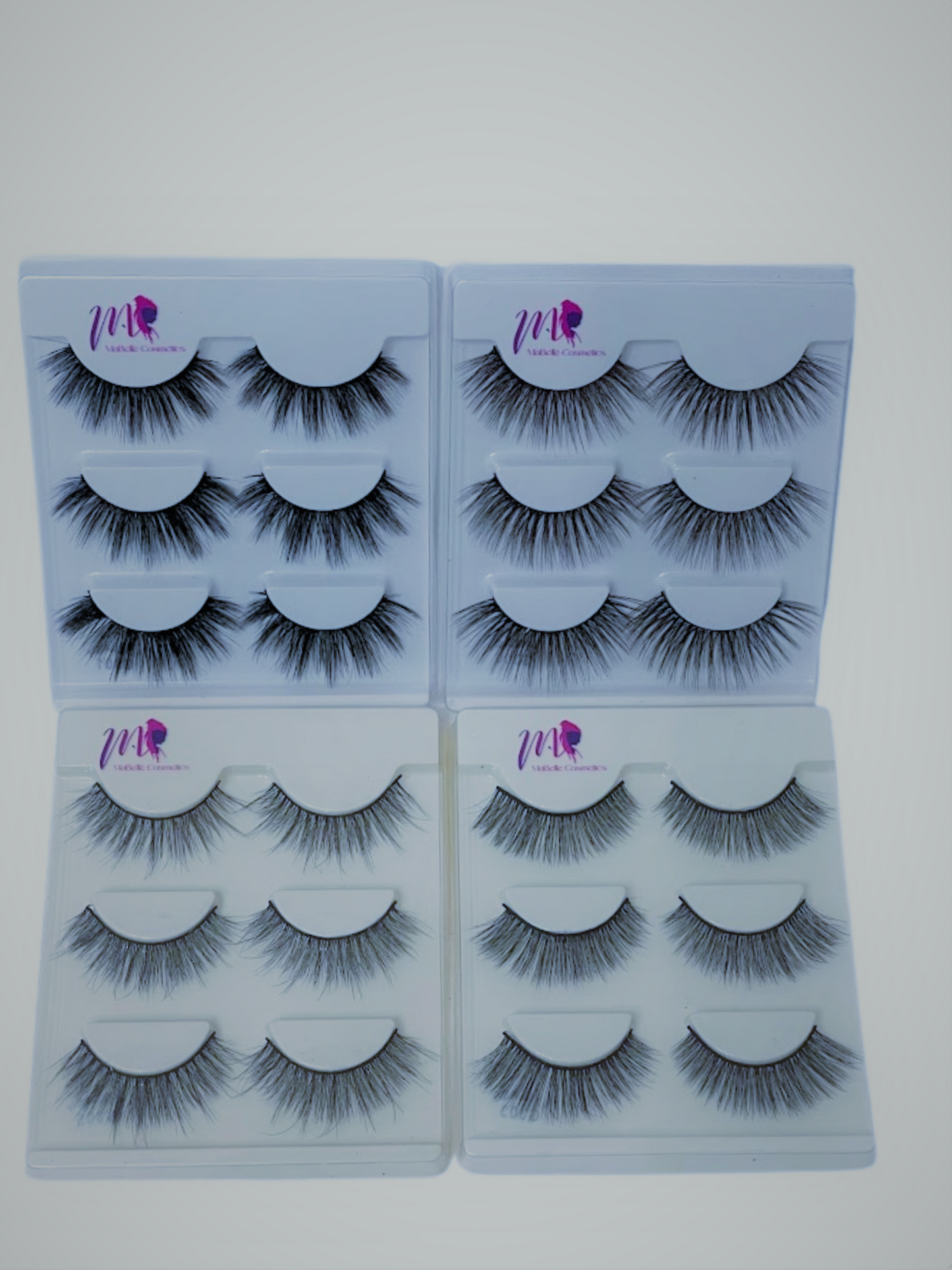 Soft Natural False Eyelashes, 3-Pair